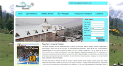 Desktop Screenshot of himachalresorts.com